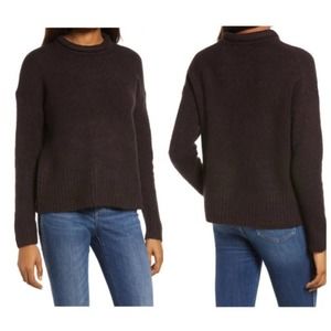 Madewell Women’s NEW WITH TAGS NWT Fulton Puff Turtleneck Sweater Brown XXS 00